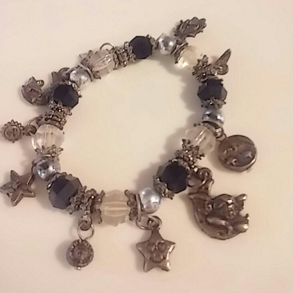Sun,moon an stars charm bracelet